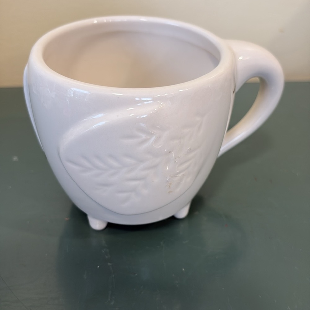Opalhouse White Ceramic Elephant Mug With Gold Accents. - Picture 4 of 6